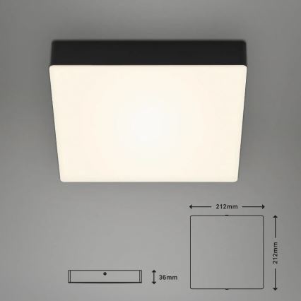 Briloner 7070-015 - LED Stropna svetilka FLAME LED/16W/230V črna