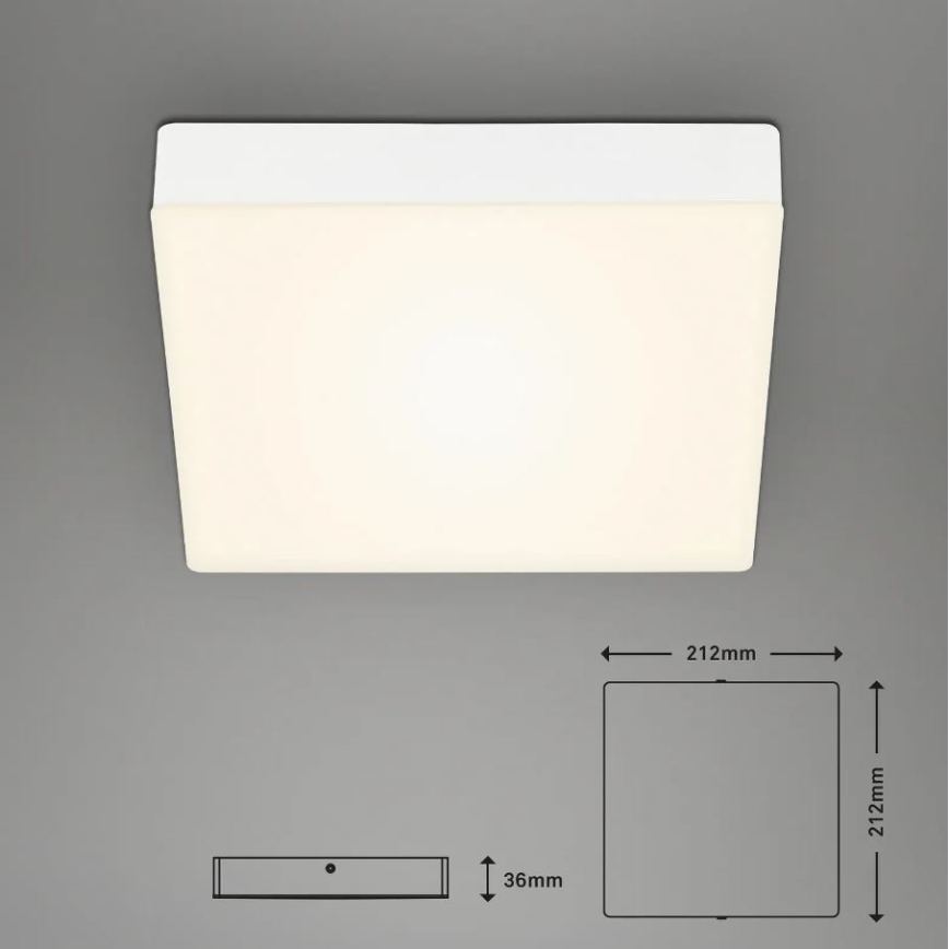 Briloner 7070-016 - LED Stropna svetilka FLAME LED/16W/230V bela