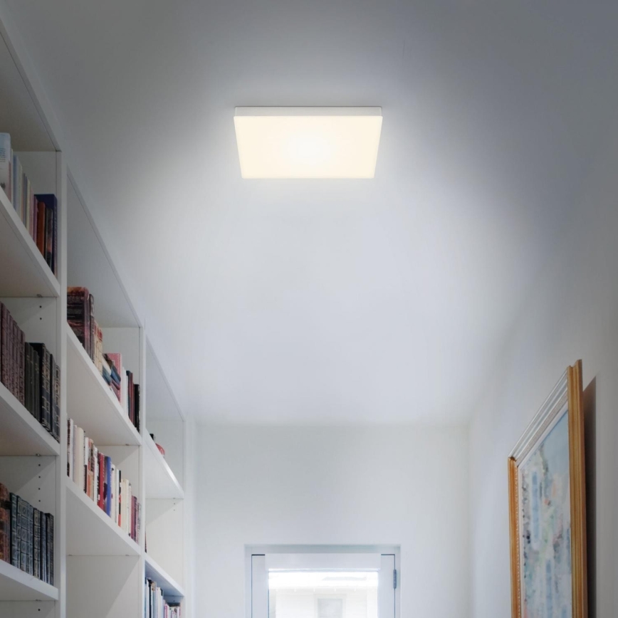 Briloner 7071-014 - LED Stropna svetilka FLAME LED/21W/230V 3000K 28,7x28,7 cm srebrna