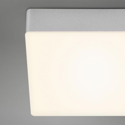 Briloner 7071-014 - LED Stropna svetilka FLAME LED/21W/230V 3000K 28,7x28,7 cm srebrna