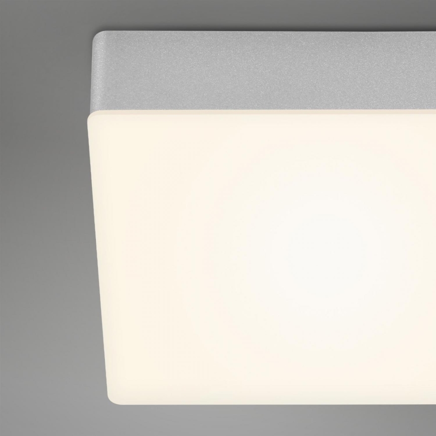 Briloner 7071-014 - LED Stropna svetilka FLAME LED/21W/230V 3000K 28,7x28,7 cm srebrna