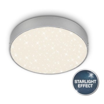 Briloner 7073-414 - LED Stropna svetilka STAR SKY LED/16W/230V 4000K pr. 21 cm srebrna