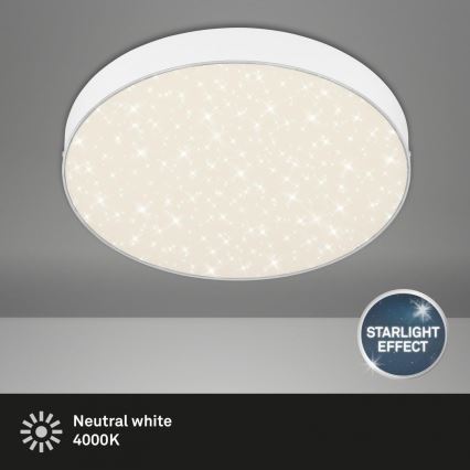 Briloner 7074-416 - LED Stropna svetilka STAR SKY LED/21W/230V 4000K pr. 28 cm bela