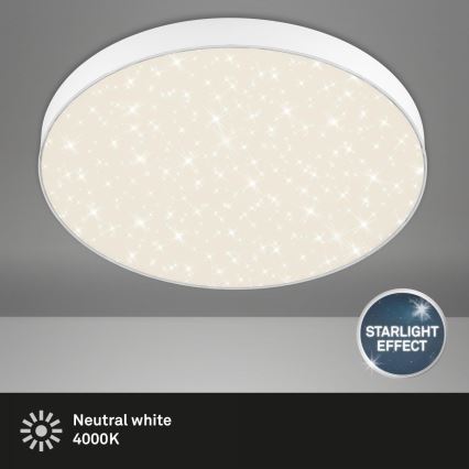 Briloner 7075-416 - LED Stropna svetilka STAR SKY LED/24,5W/230V 4000K pr. 38 cm bela