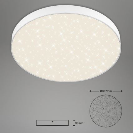 Briloner 7075-416 - LED Stropna svetilka STAR SKY LED/24,5W/230V 4000K pr. 38 cm bela