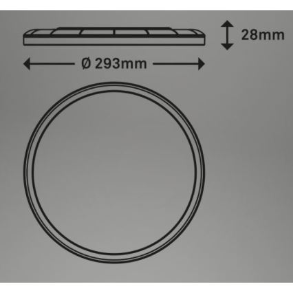 Briloner 7079-015 - LED Zatemnitvena stropna svetilka SLIM LED/18W/230V 2700-6500K + Daljinski upravljalnik