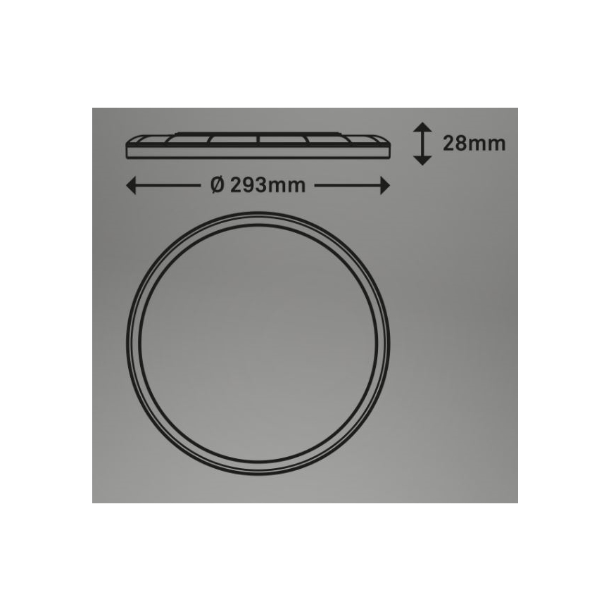Briloner 7079-015 - LED Zatemnitvena stropna svetilka SLIM LED/18W/230V 2700-6500K + Daljinski upravljalnik