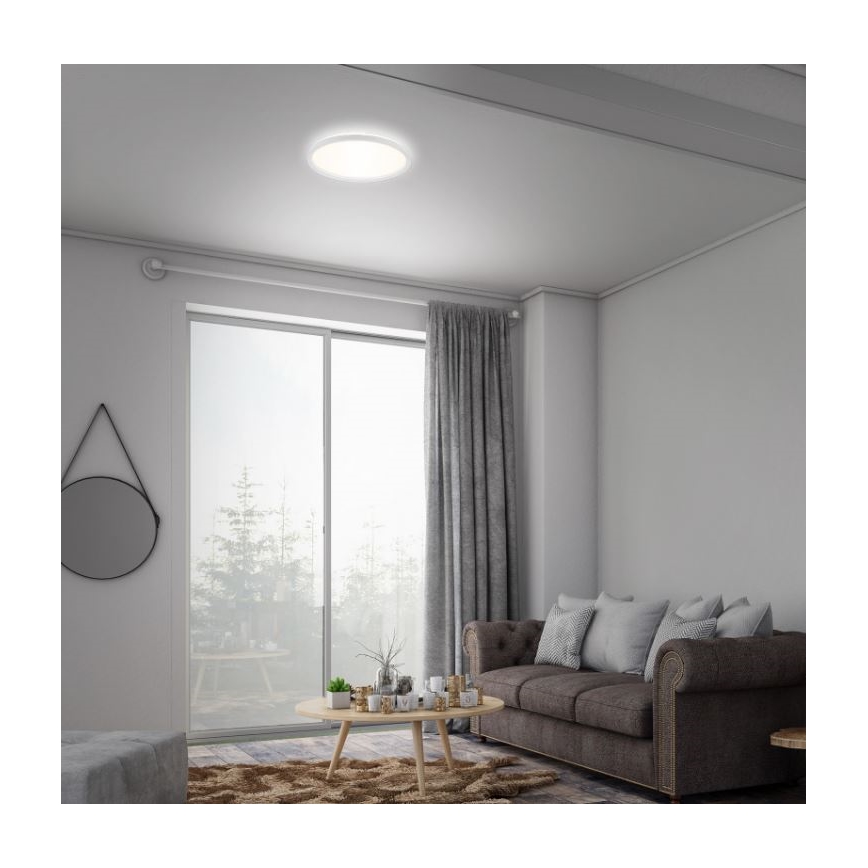 Briloner 7079-016 - LED Zatemnitvena stropna svetilka SLIM LED/18W/230V 2700-6500K + Daljinski upravljalnik