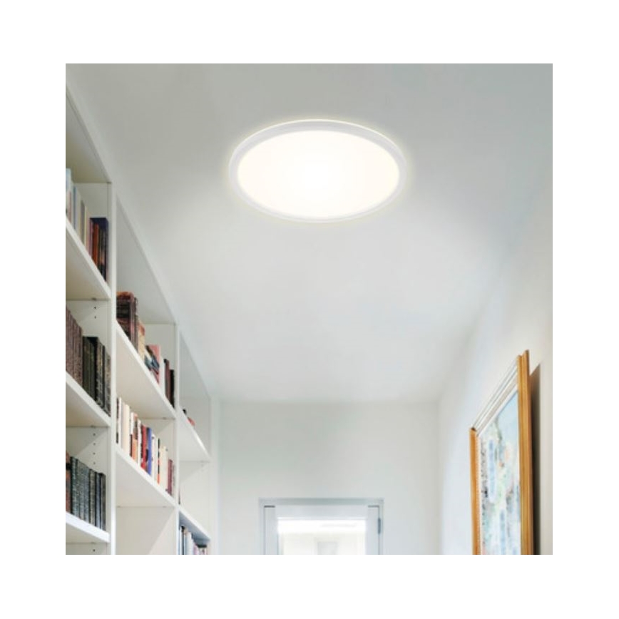 Briloner 7079-016 - LED Zatemnitvena stropna svetilka SLIM LED/18W/230V 2700-6500K + Daljinski upravljalnik