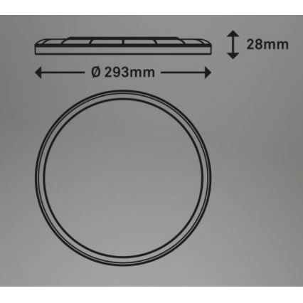 Briloner 7079-016 - LED Zatemnitvena stropna svetilka SLIM LED/18W/230V 2700-6500K + Daljinski upravljalnik