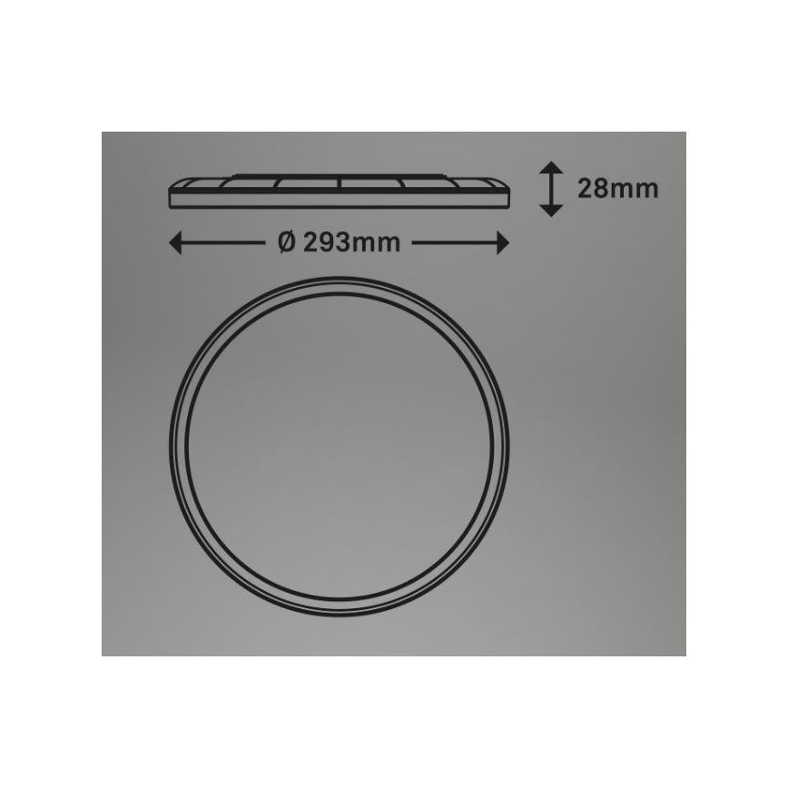 Briloner 7079-016 - LED Zatemnitvena stropna svetilka SLIM LED/18W/230V 2700-6500K + Daljinski upravljalnik