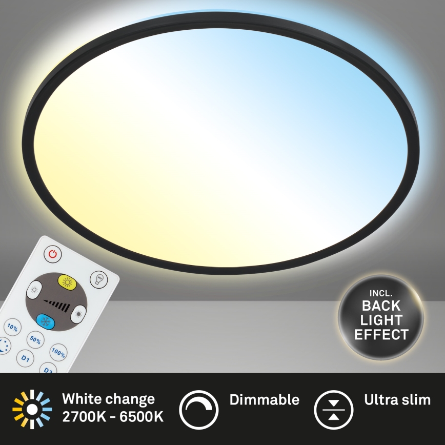 Briloner 7080-015 - LED Zatemnitvena stropna svetilka SLIM LED/22W/230V 2700-6500K + Daljinski upravljalnik