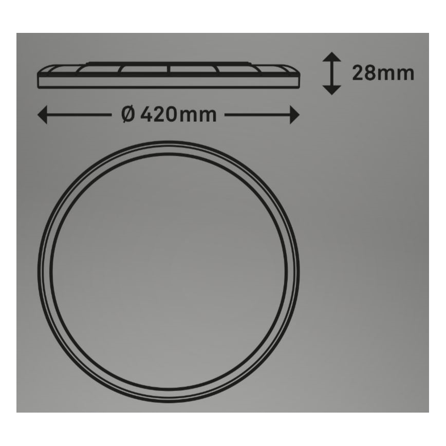 Briloner 7080-015 - LED Zatemnitvena stropna svetilka SLIM LED/22W/230V 2700-6500K + Daljinski upravljalnik