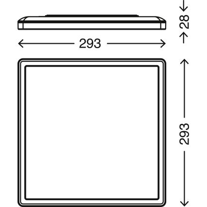 Briloner 7081-016 - LED Zatemnitvena stropna svetilka SLIM LED/18W/230V 2700-6500K + Daljinski upravljalnik