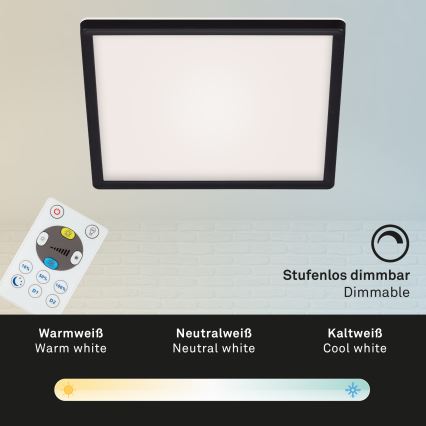 Briloner 7082-015 - LED Zatemnitvena stropna svetilka SLIM LED/22W/230V 2700-6500K + Daljinski upravljalnik