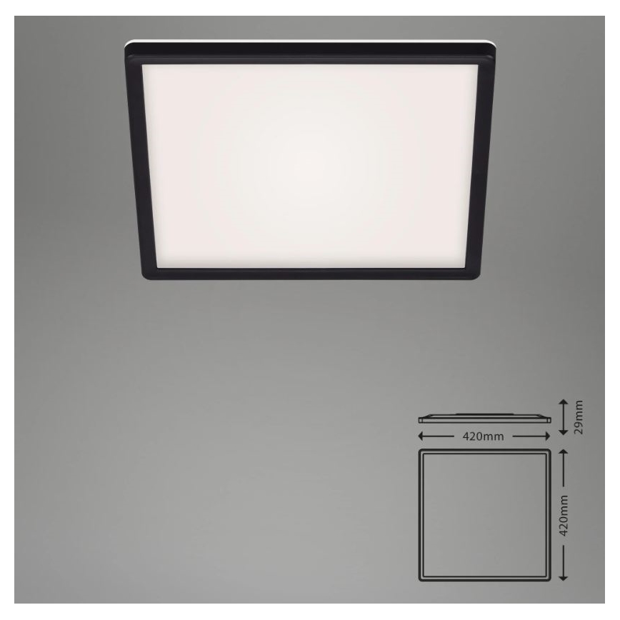 Briloner 7082-015 - LED Zatemnitvena stropna svetilka SLIM LED/22W/230V 2700-6500K + Daljinski upravljalnik