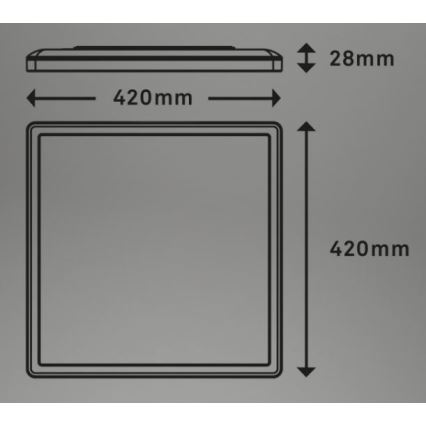 Briloner 7082-016 - LED Zatemnitvena stropna svetilka SLIM LED/22W/230V 2700-6500K + Daljinski upravljalnik