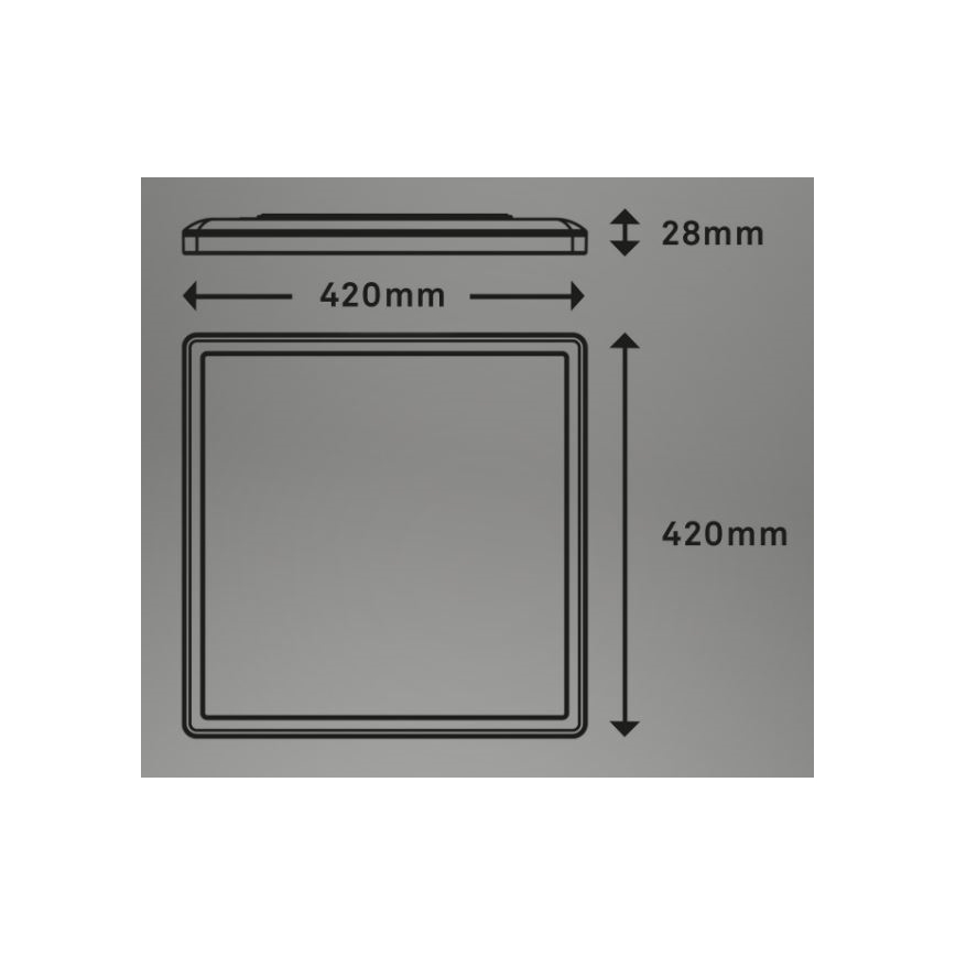 Briloner 7082-016 - LED Zatemnitvena stropna svetilka SLIM LED/22W/230V 2700-6500K + Daljinski upravljalnik
