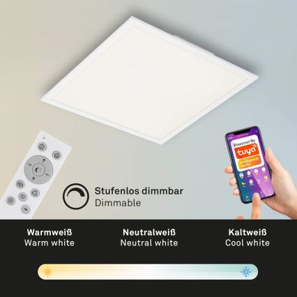 Briloner 7087-016 - LED RGBW Zatemnitvena svetilka SMART LED/24W/230V 3000-6500K Wi-Fi Tuya + Daljinski upravljalnik