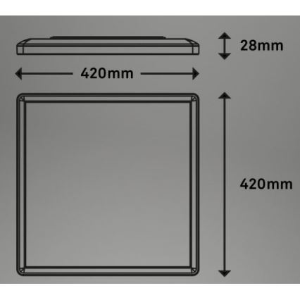 Briloner 7091-416 - LED RGBW Zatemnitvena stropna svetilka SLIM LED/22W/230V + Daljinski upravljalnik