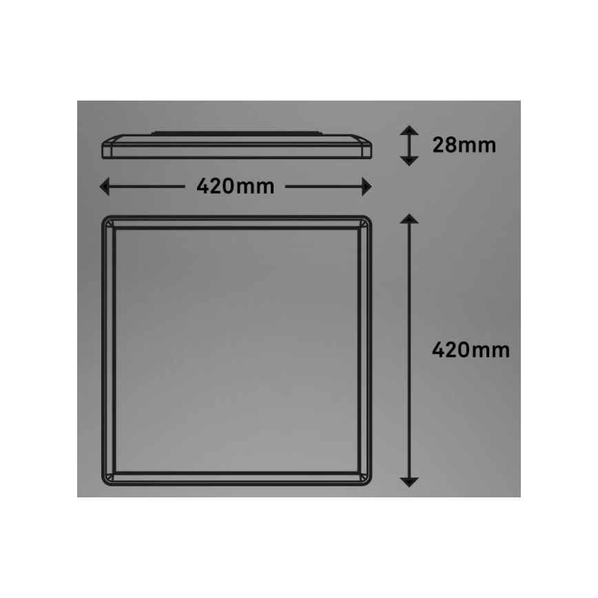 Briloner 7091-416 - LED RGBW Zatemnitvena stropna svetilka SLIM LED/22W/230V + Daljinski upravljalnik