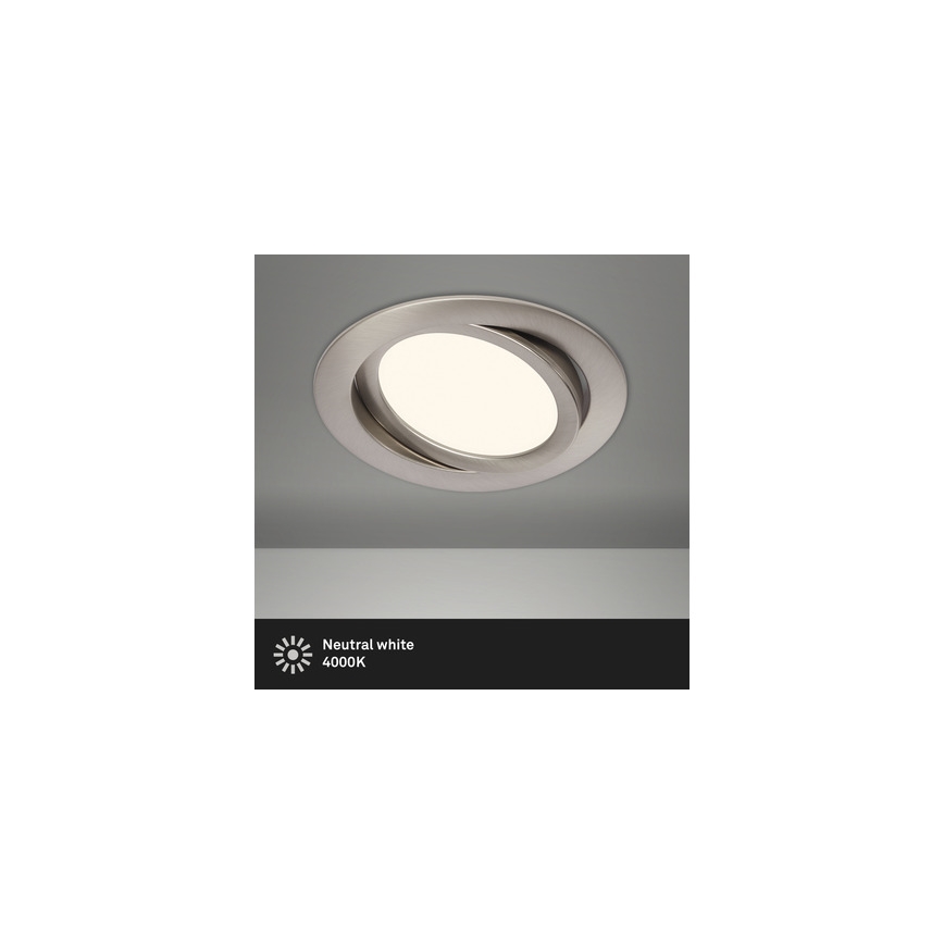 Briloner 7116-412 - LED Kopalniška vgradna svetilka FLAT IN LED/9W/230V IP23