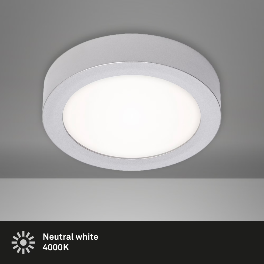 Briloner 7122-014 - stropno LED svetilo FIRE LED/11W/230V 3000K, premer 17 cm, srebrno