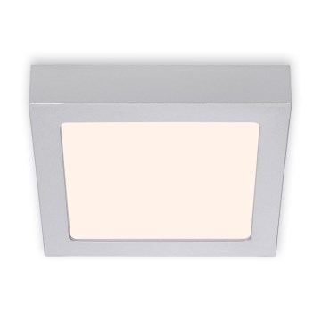 Briloner 7123-014 - LED stropna svetilka FIRE LED/12W/230V 3000K 17x17cm srebrna
