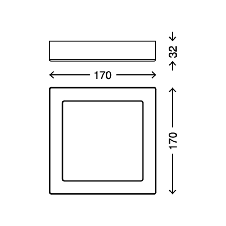 Briloner 7123-416 - LED Stropna svetilka FIRE LED/12W/230V bela