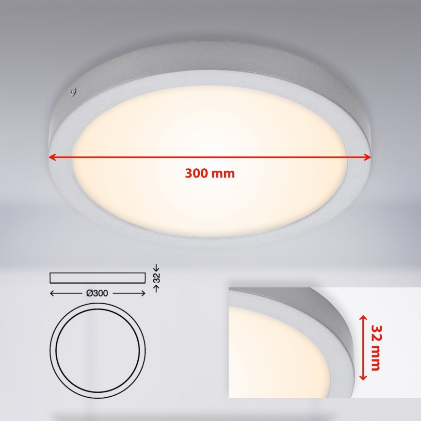 Briloner 7141-014 - LED Stropna svetilka FIRE LED/21W/230V 3000K