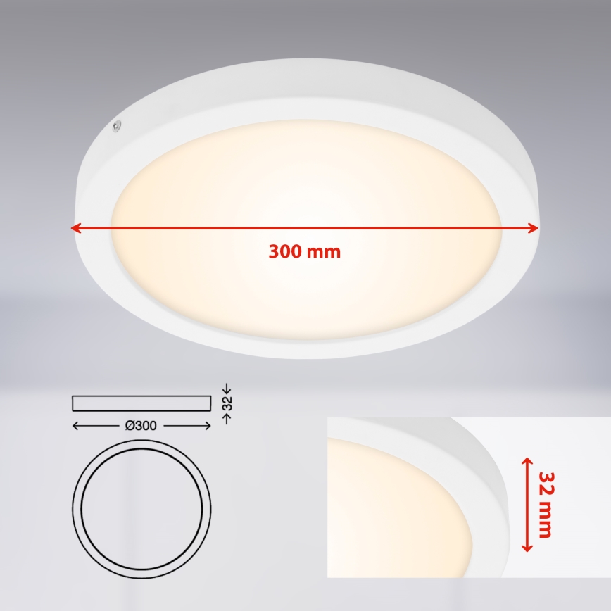 Briloner 7141-016 - LED Stropna svetilka FIRE LED/21W/230V