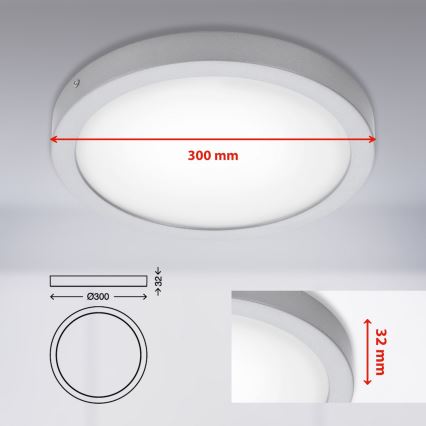 Briloner 7141-414 - LED Stropna svetilka FIRE LED/21W/230V 4000K