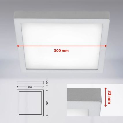 Briloner 7142-414 - LED Stropna svetilka FIRE LED/21W/230V 4000K