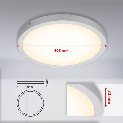 Briloner 7143-014 - LED Stropna svetilka FIRE LED/24,5W/230V 3000K