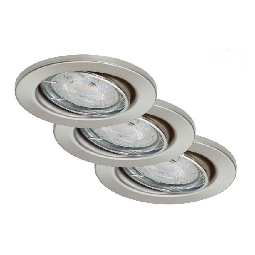 Briloner 7148-032-SET 3xLED Zatemnitvena kopalniška svetilka 1xGU10/5W/230V IP23