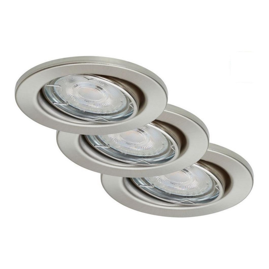 Briloner 7149-032-SET 3xLED Zatemnitvena kopalniška svetilka 1xGU10/5W/230V IP23