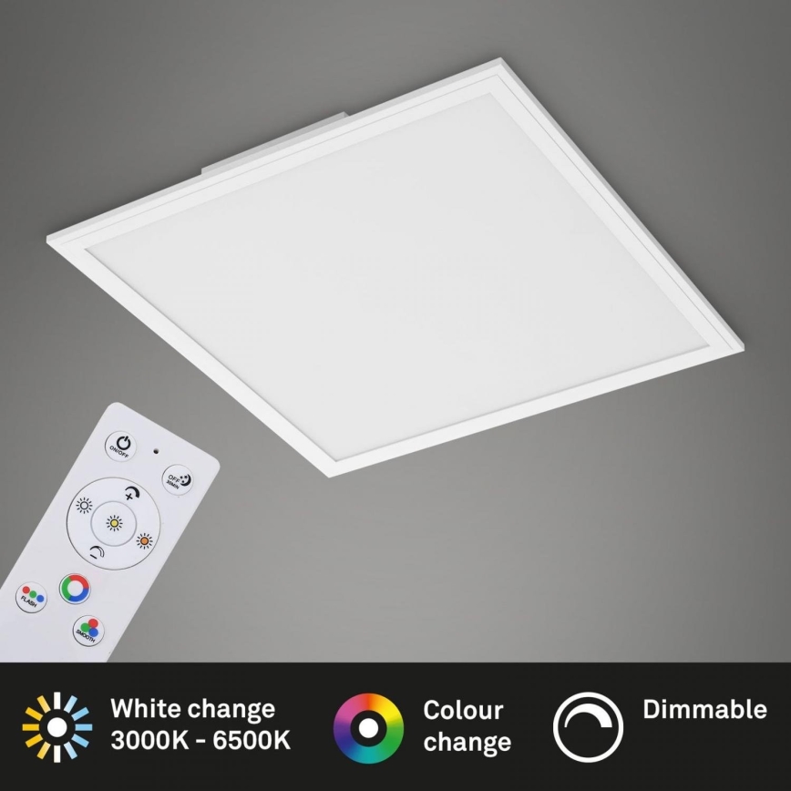 Briloner 7152-016 - LED RGB Zatemnitveni nadgradni panel COLOUR LED/24W/230V 3000-6500K + Daljinski upravljalnik