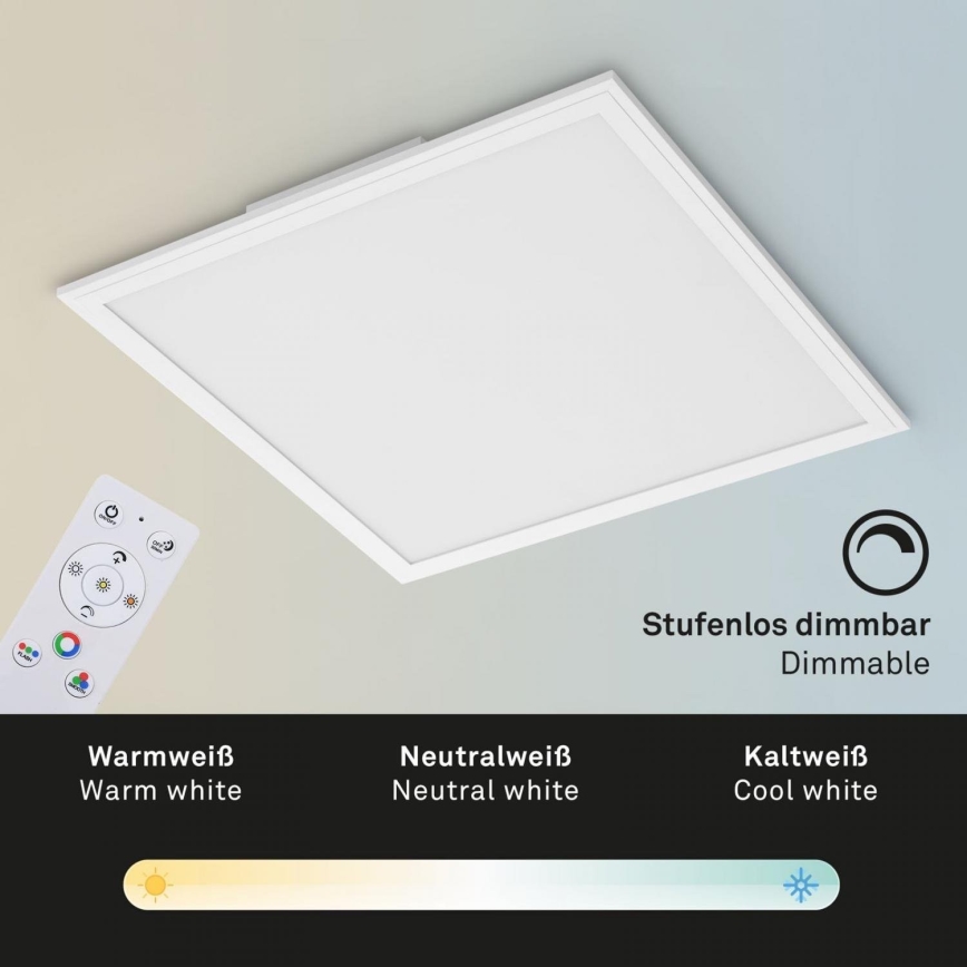 Briloner 7152-016 - LED RGB Zatemnitveni nadgradni panel COLOUR LED/24W/230V 3000-6500K + Daljinski upravljalnik