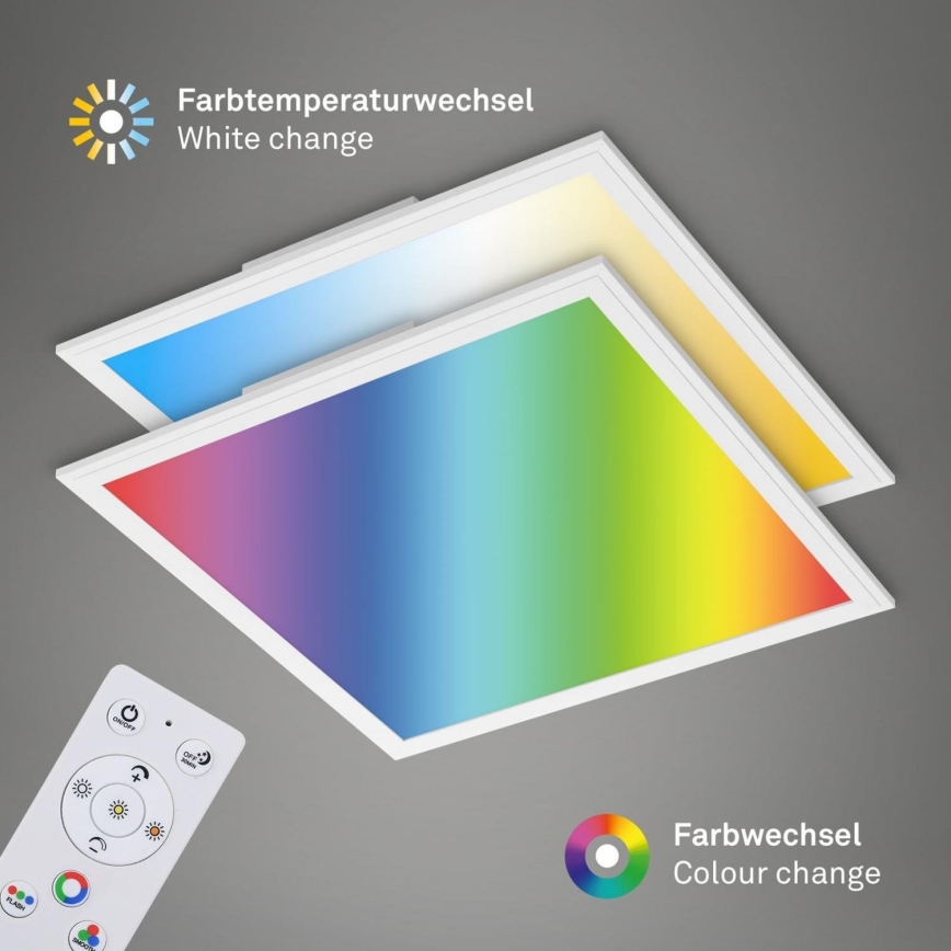 Briloner 7152-016 - LED RGB Zatemnitveni nadgradni panel COLOUR LED/24W/230V 3000-6500K + Daljinski upravljalnik