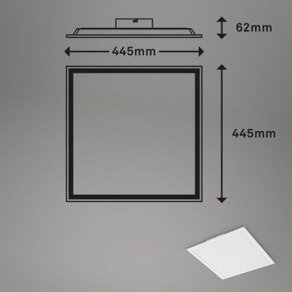 Briloner 7152-016 - LED RGB Zatemnitveni nadgradni panel COLOUR LED/24W/230V 3000-6500K + Daljinski upravljalnik