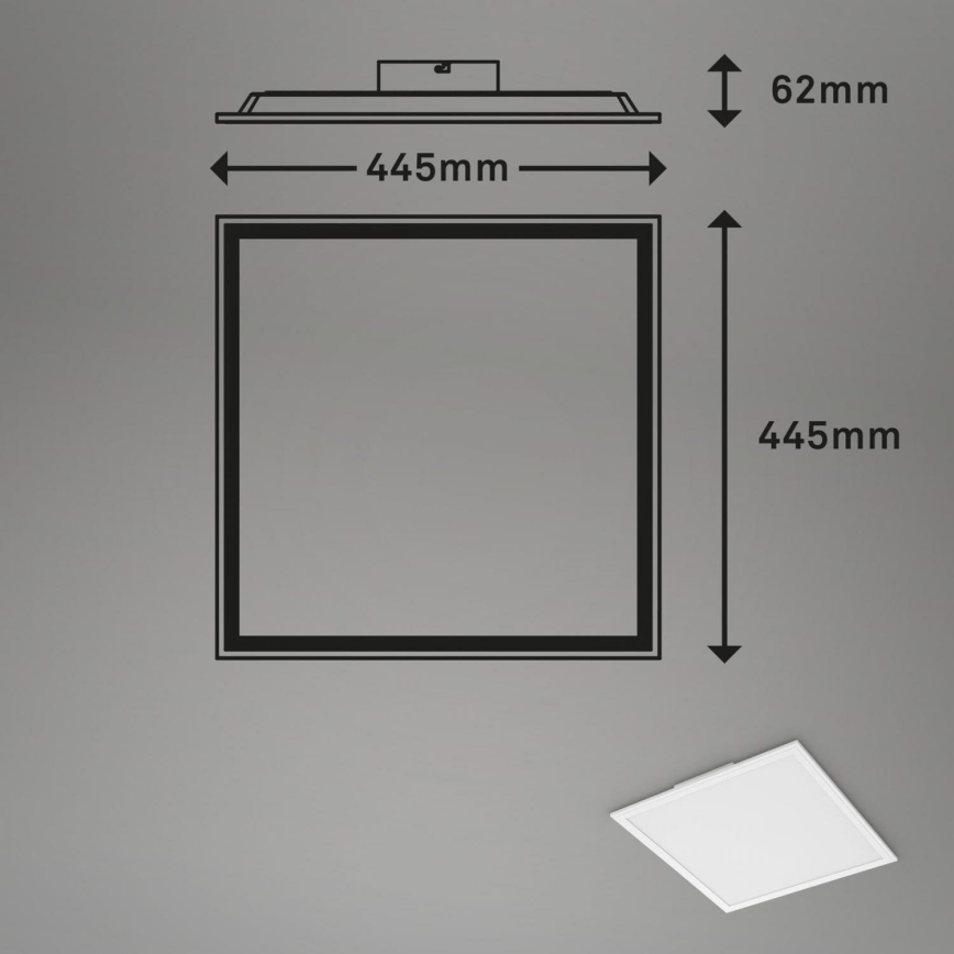 Briloner 7152-016 - LED RGB Zatemnitveni nadgradni panel COLOUR LED/24W/230V 3000-6500K + Daljinski upravljalnik