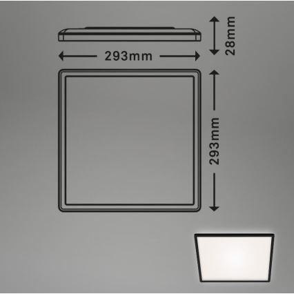 Briloner 7156-415 - LED Stropna svetilka SLIM LED/18W/230V