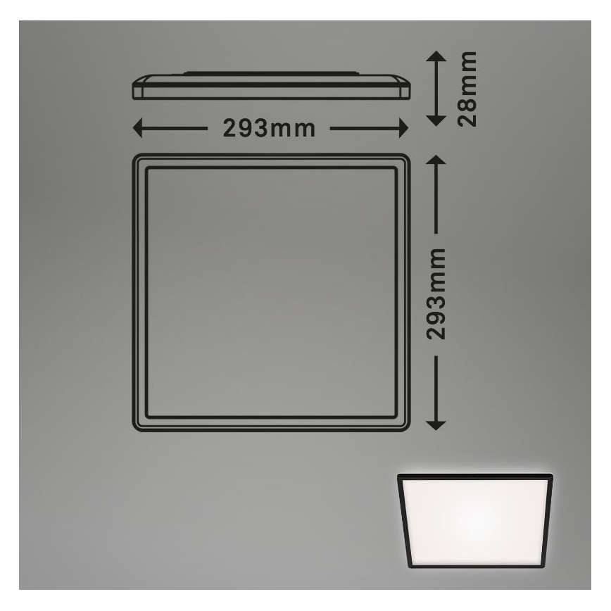 Briloner 7156-415 - LED Stropna svetilka SLIM LED/18W/230V