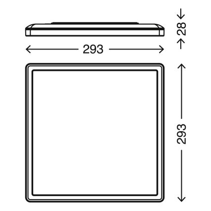 Briloner 7156-416 - LED Stropna svetilka SLIM LED/18W/230V