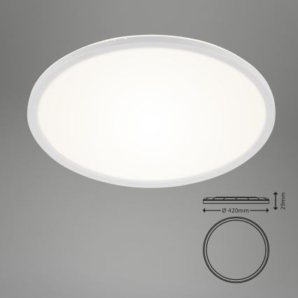 Briloner 7157-416 - LED stropna svetilka SLIM LED/22W/230V premer 42 cm