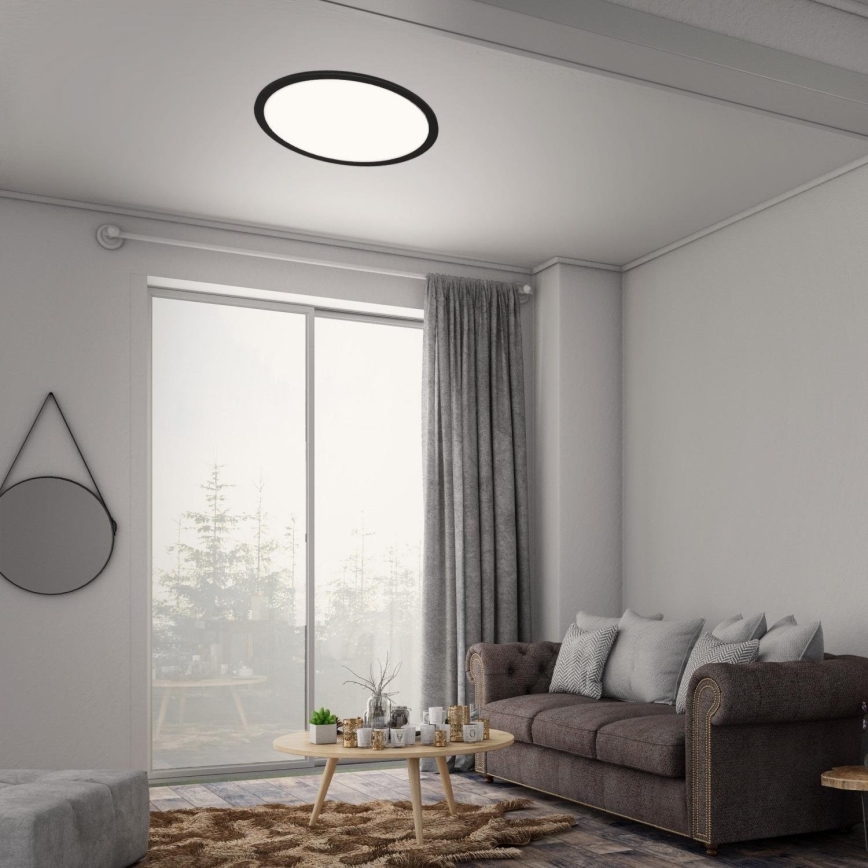 Briloner 7168-015 - LED Zatemnitvena stropna svetilka PIATTO LED/22W/230V 3000-6500K pr. 40 cm črna + Daljinski upravljalnik