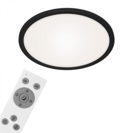 Briloner 7168-015 - LED Zatemnitvena stropna svetilka PIATTO LED/22W/230V 3000-6500K pr. 40 cm črna + Daljinski upravljalnik