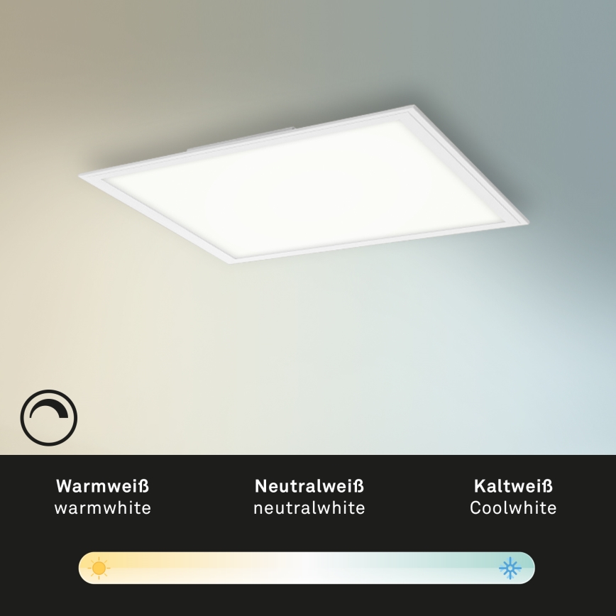 Briloner 7179-016 - LED Zatemnitvena stropna svetilka PIATTO LED/24W/230V 3000-6500K + Daljinski upravljalnik