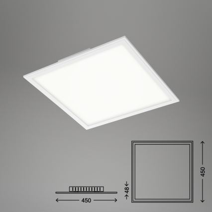 Briloner 7179-016 - LED Zatemnitvena stropna svetilka PIATTO LED/24W/230V 3000-6500K + Daljinski upravljalnik