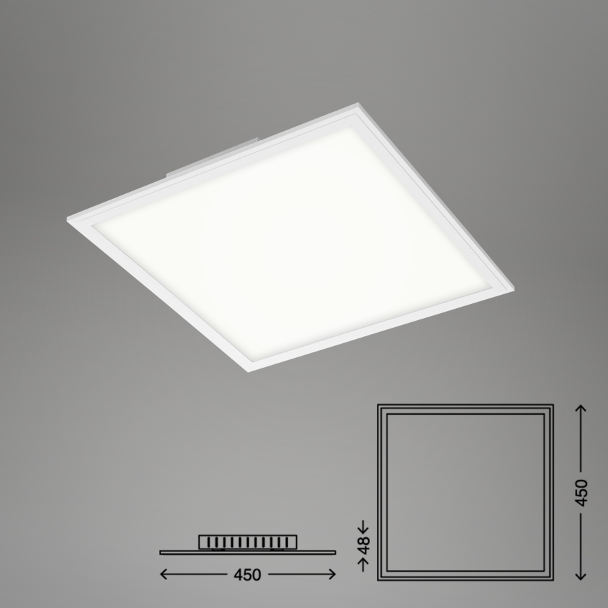 Briloner 7179-016 - LED Zatemnitvena stropna svetilka PIATTO LED/24W/230V 3000-6500K + Daljinski upravljalnik